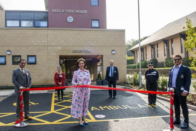 The Duchess of Northumberland opens the new Beech Tree House care home in Alnwick.