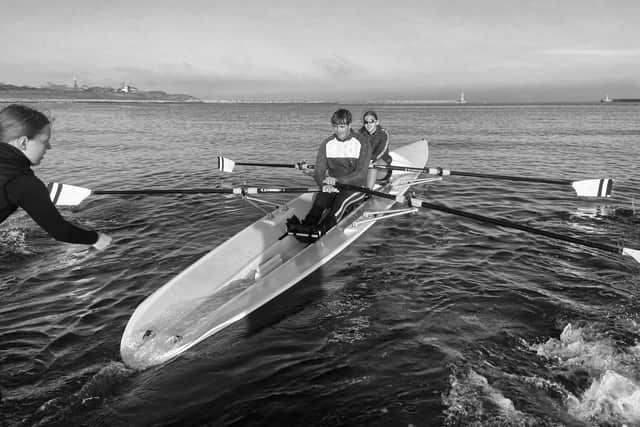 Tynemouth rowers in Beach Sprint Championships