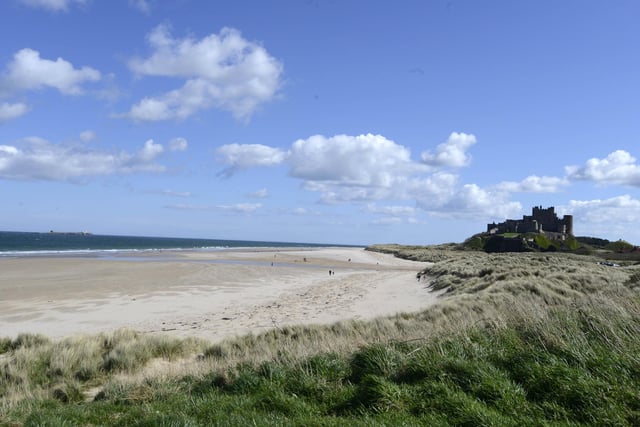 Bamburgh is ranked number 2. With its vast expanse of golden sand, flanked by the majestic Bamburgh Castle, it's not hard to see why this beach is so popular.
