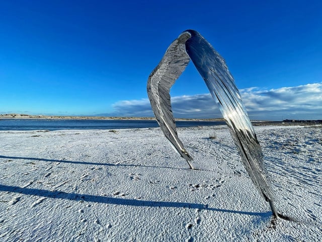 A stunning wintry scene on Amble Bord Waalk.