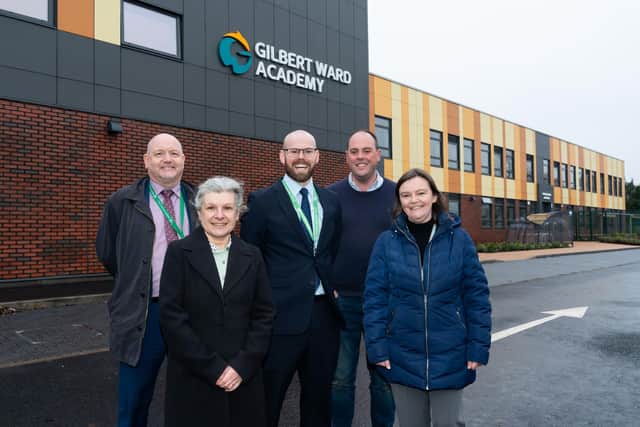 From left, Chris Richardson, Joanne Clifford Swan, Barry Reed, Cllr Guy Renner-Thompson, and Cllr Anna Watson. (Photo by Prosper Learning Trust)