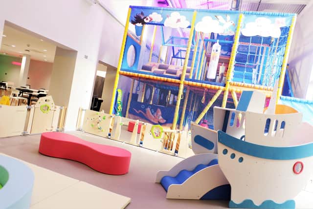 The new-look soft play area at Blyth Sports Centre.