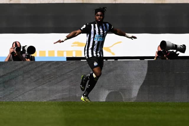 Newcastle United star Allan Saint-Maximin is being linked with a summer move to Roma. (Photo by STU FORSTER/POOL/AFP via Getty Images)