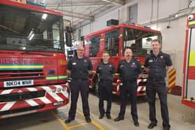 Northumberland Fire and Rescue Service has sent two fire appliances to help firefighters in the Ukraine.