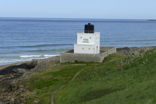 Where is this lighthouse on the Northumberland coast?