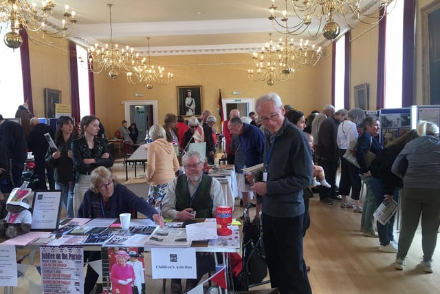 Scores of people had a look around the exhibition in the town hall.