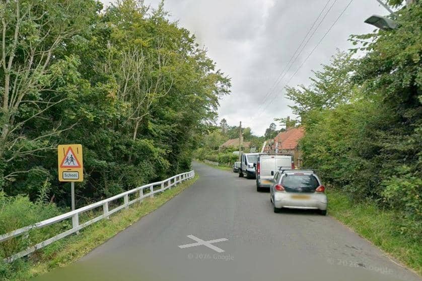 The proposed site is on land east of Braeside Cottage.