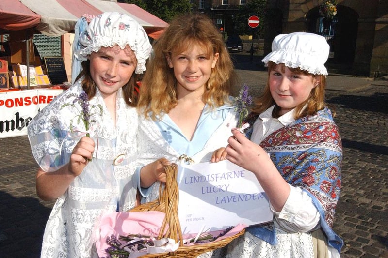 Lavender girls pictured at the 2003 Alnwick Fair.