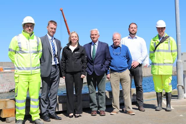 The team behind the Seahouses Pier restoration project have scooped a national engineering award (picture taken before present covid restrictions)