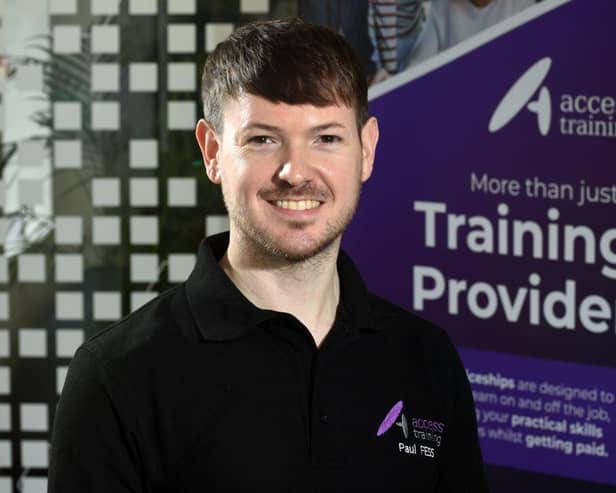 Paul Shepherd who is now working towards becoming a qualified trainer with Access Training.