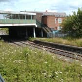The old platforms at Ashington Railway Station.