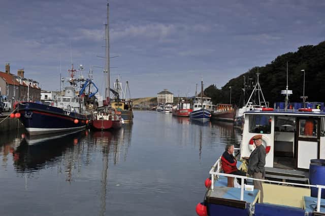 Eyemouth Harbour looking towards Gunsgreen House. Picture: Stuart Cobley