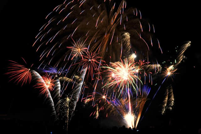 Fireworks at Alnwick Rugby Club.