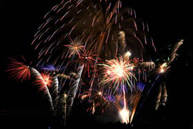 Fireworks at Alnwick Rugby Club.