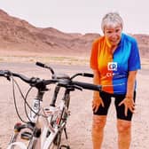 Maura, who has Parkinson's disease, cycled 100km in aid of research to find a cure. (Photo by Cure Parkinson's)
