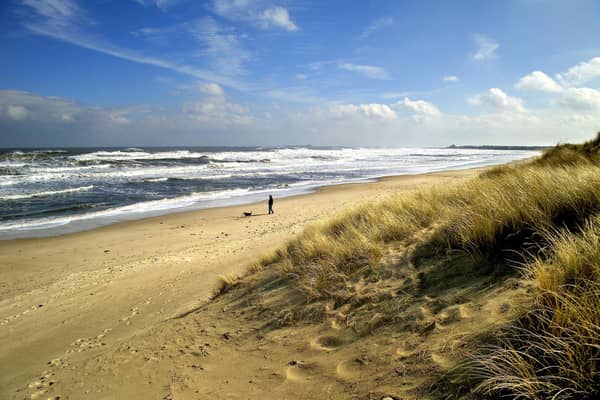 Sewage discharges have been reported at popular Northumberland beaches including Druridge Bay, pictured.