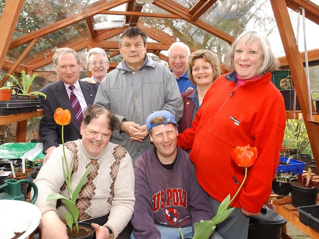 RAINBOW GARDEN PROJECT'S NEW GREENHOUSE AT ALNMOUTH FRIARY