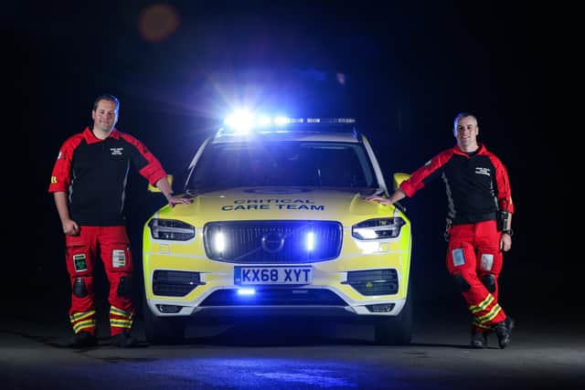 Dr Dion Arbid and paramedic Jamie Walsh with the rapid response vehicle
