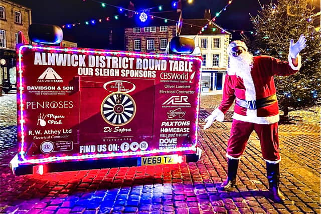 Alnwick Round Table's Santa sleigh.