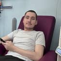 Ryan Renton pictured during his treatment trial at the Freeman Hospital in Newcastle.
