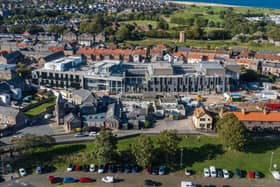 An aerial photograph of the Berwick Community Hospital site.