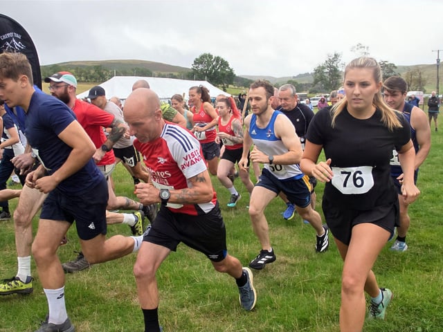 Runners in the fell race.
