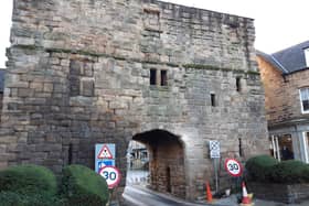 Stonework on the Hotspur Tower in Alnwick has been repaired.