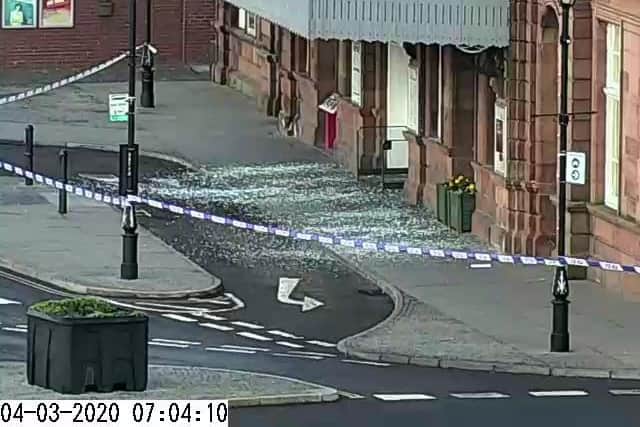 This image, shared by @NELiveTraffic shows the station after it was cordoned off by police.