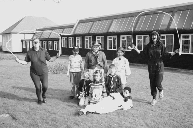 Belford First School red nose day in 1993.