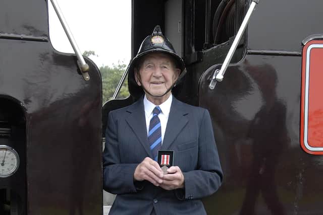Retired firefighter Joe Dixon celebrates his 108th birthday.