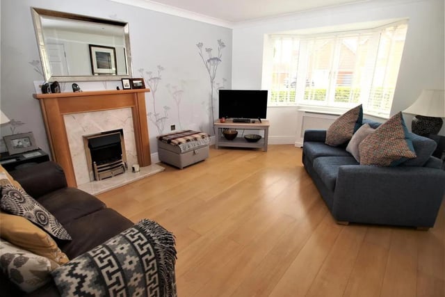 This extensive room includes a wood floor finish, complete with contrasting fire back, hearth and integrated electric fire and a westerly facing bay window to the front elevation.