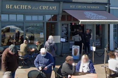 Perfectly placed for a stroll along the front at Cullercoats with your cone - but there's plenty of seating inside too if the weather isn't being kind.
