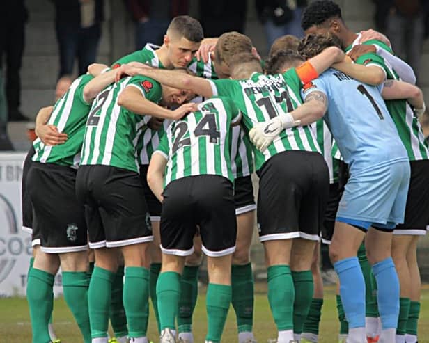 Blyth Spartans lost on the final day of the season, confirming their relegation. (Photo by Bill Broadley/Blyth Spartans)