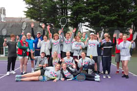 Members of Alnwick Tennis Club with their American visitors. Picture: Alnwick Tennis Club