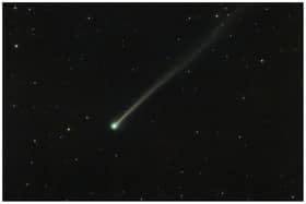 Comet 2023 P1 Nishimura on September 4 under hazy skies.