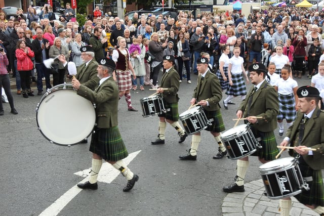 Another picture of Morpeth Pipe Band.