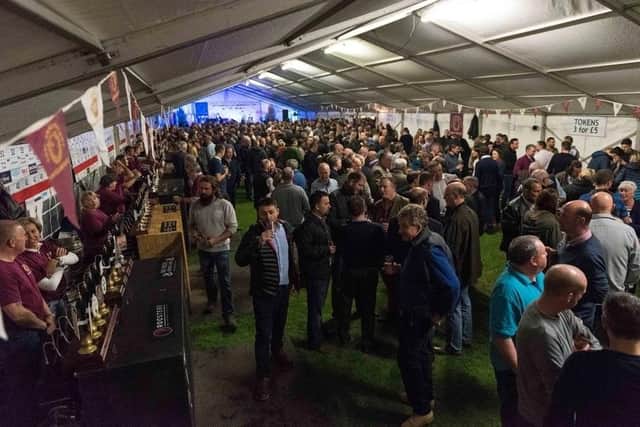 Picture from a previous Ponteland Beer Festival.