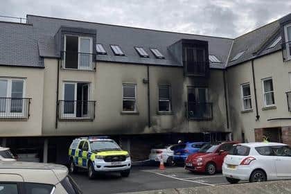 Fire damage at Towergate, Alnwick. Picture: Catherine Davies van Zoen