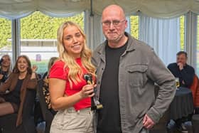Orla Callaghan, seen her with ladies manager James Callaghan, was the big winner in the ladies awards night. Picture: George Davidson