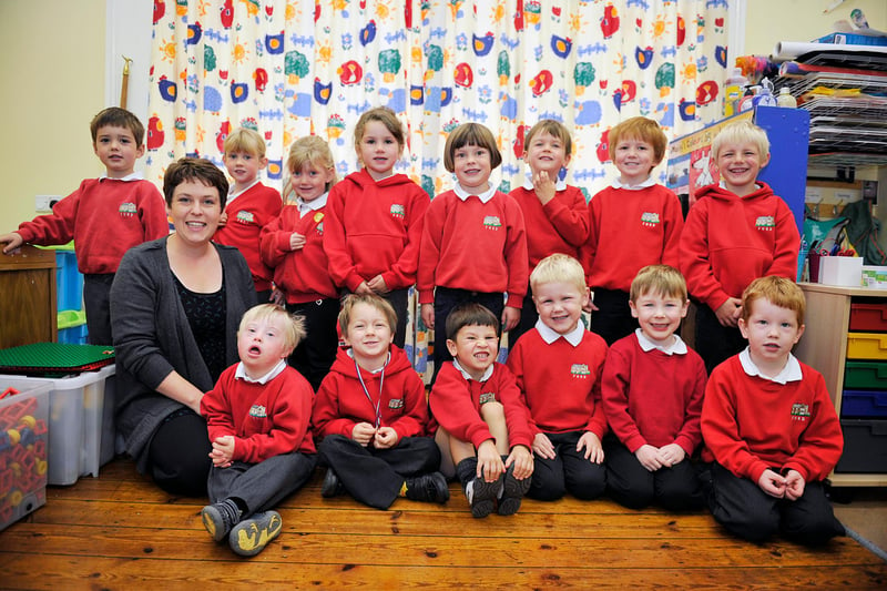 New starters at Hugh Joicey First School in Ford in 2012.