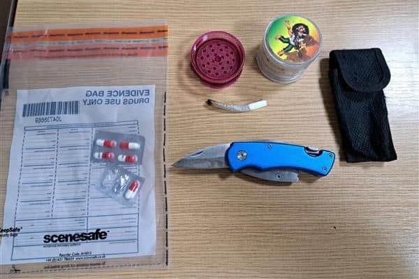 The items seized during stop and searches by Northumbria Police. (Photo by Northumbria Police)