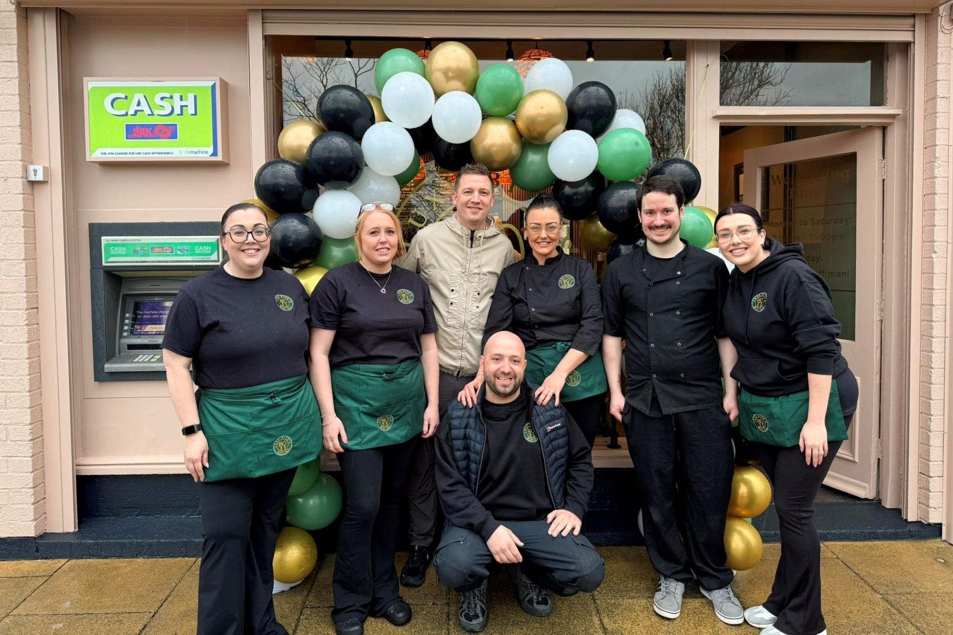 PDC-Masters-Sieger Chris Dobey eröffnet neues Bistro in Cramlington.