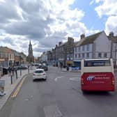 The mini-roundabout at Marygate and Golden Square in Berwick. Picture: Google