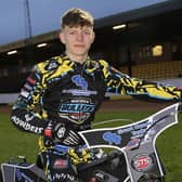 Archie Freeman broke his leg in Berwick Bullets' first fixture of the speedway season. Picture: Keith Hamblin