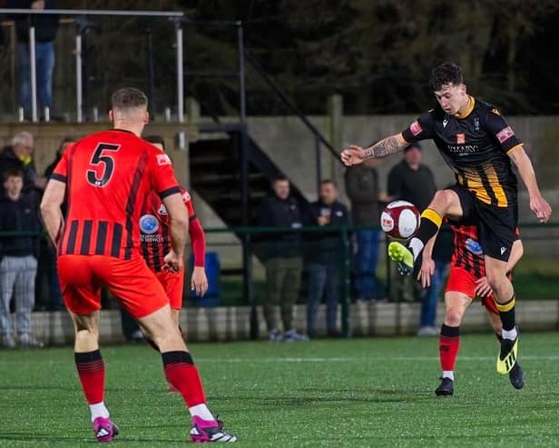 Morpeth Town were pegged back twice by Basford United. Picture: George Davidson.