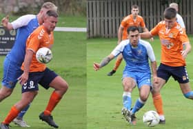 Action from the Tweedmouth rangers v Coldstream game in the East of Scotland League, which the visitors won 0-2.