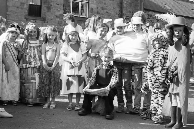 Wooler children during the fancy dress parade in 1987.