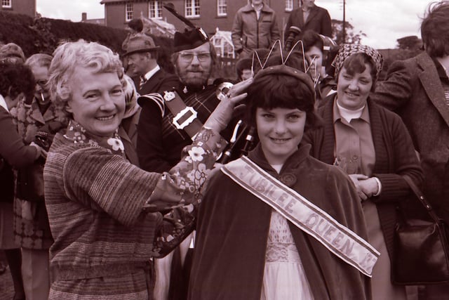 Crowning of the Jubilee Queen at The Meadows, Belford.
