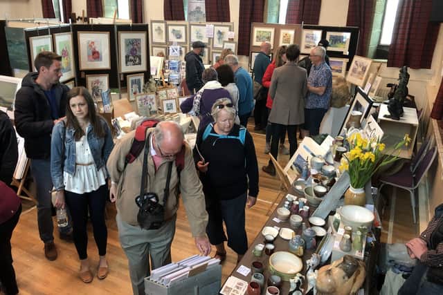 The Hindmarsh Hall during the 2019 Alnmouth Arts Festival.