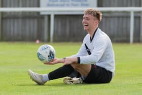 Bobby Taylor, who came off the bench to net the winner for Ashington on Saturday. Picture by Ian Brodie.